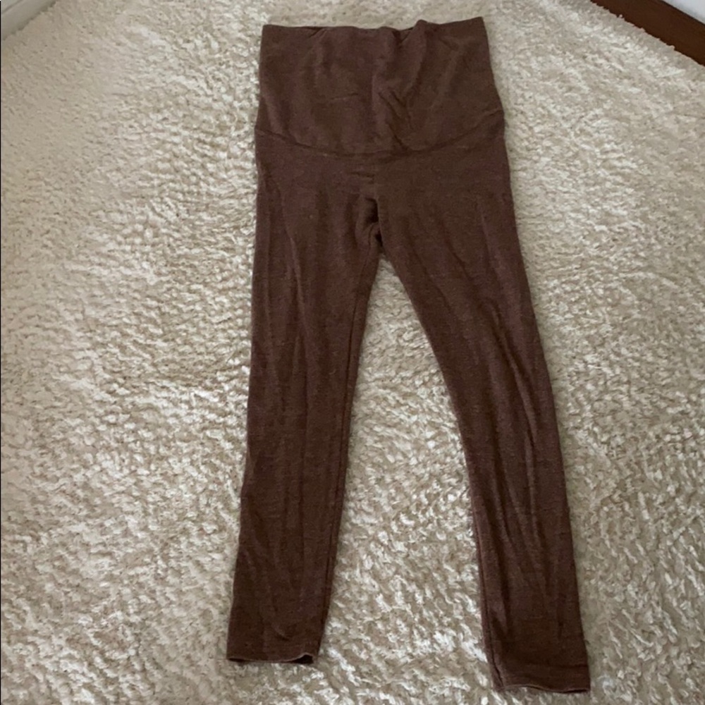 soft and fluffy maternity leggings